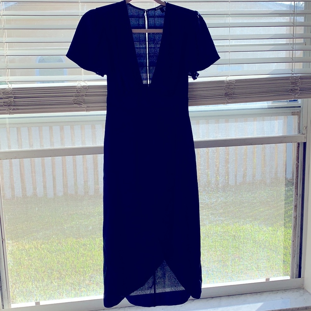 Express dress , dark blue , size 2